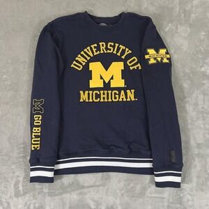 Michigan Wolverines Sweatshirt Mens Small Blue NCAA Pro Standard Crewneck
